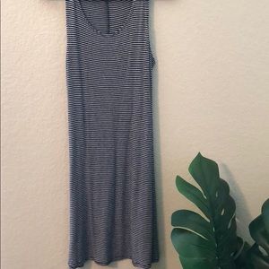 Black and white stripe dress